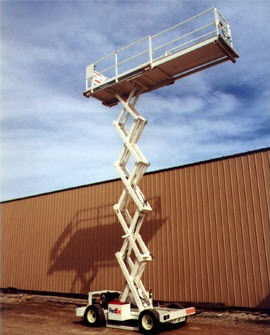 Plataforma elevatória de manutenção - SPG19	 - Lift-A-Loft Corporation - tipo tesoura / para avião