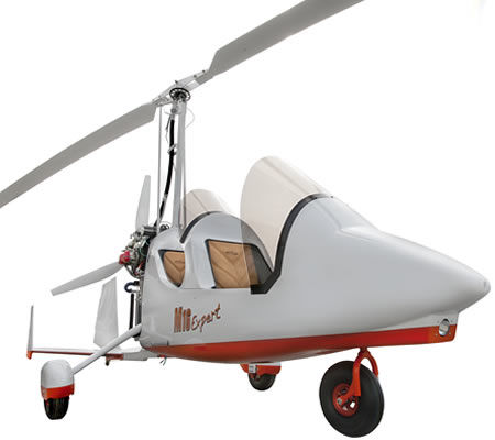 Girocóptero de 2 lugares - M16 Trainer - MAGNI GYRO SRL - com motor de 4 tempos / tandem / com cabine aberta