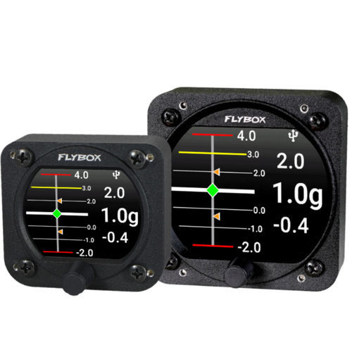 Acelerômetro com display - Omnia series - Flybox Avionics - de 1 eixo / em mA / para avião