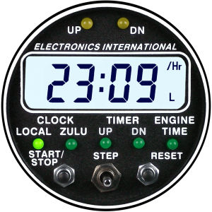 Relógio para aeronave - SC-5 - Electronics International - eletrônico / de quartzo