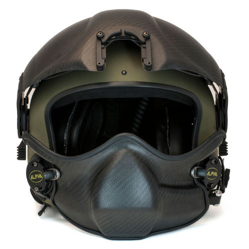 Capacete para helicóptero - Alpha Eagle - Pro Flight Gear, LLC - aberto / com apoio mentoniano