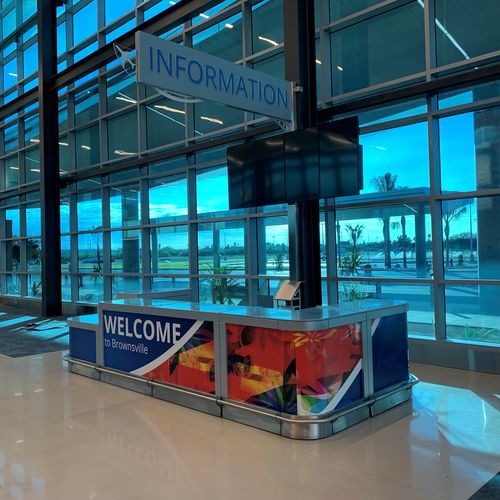 Balcão de recepção - Parabit Systems - para aeroporto / duplo