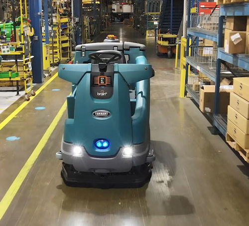 Lavadora automática autônoma - T16AMR - Tennant - para aeroporto / para operador a bordo / a bateria