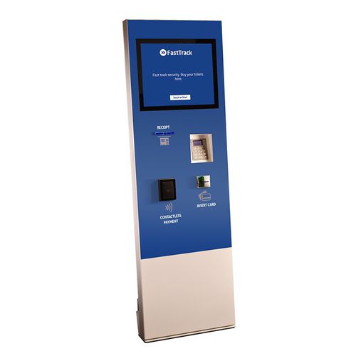 Totem interativo de informação - Protouch Manufacturing - para aeroporto / com touch screen