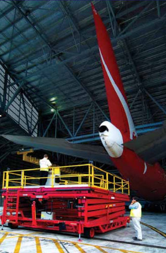 Plataforma elevatória de trabalho - Southwell Lifts & Hoists - tipo tesoura / para avião
