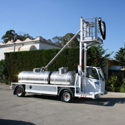 Caminhão de limpeza de toaletes autopropelido - AS E series - Darmec Technologies S.r.l - para aeroporto / com medidor de vazão