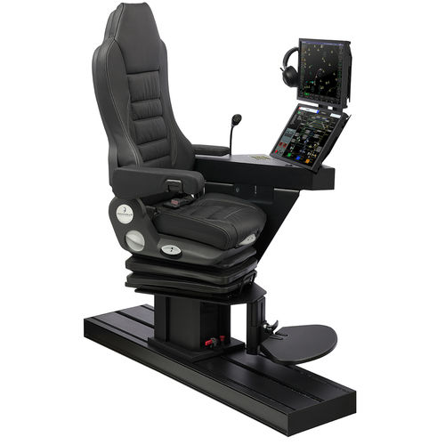 Assento para simulador de voo - COMMAND XL - Cleemann Simulator Seats - para tripulantes / com tela integrada / com braços