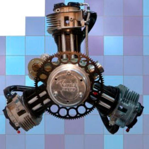 Motor de pistões 10–50 cv - SCARLETT 3VL - Verner Motor - 10–50 kg / para avião leve / de 4 tempos