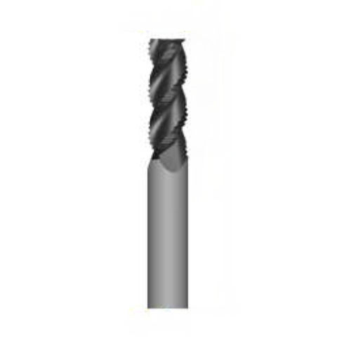 Fresa de carboneto - AL303A series - N-POL cutting tools - para alumínio / para a indústria aeroespacial