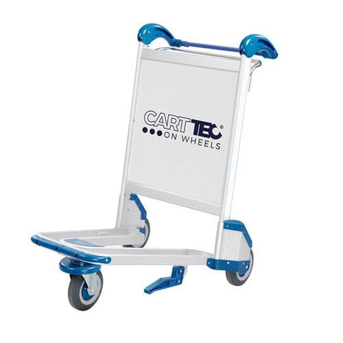 Carrinho de bagagem para aeroporto - MIKONOS - Cart Technology S.L - de 3 rodas / aberto / em alumínio