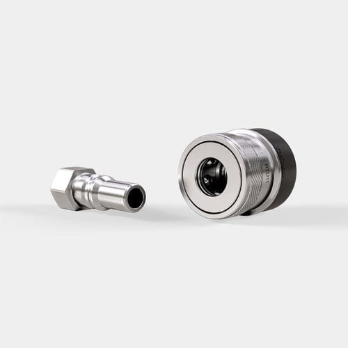 Conexão rápida - RTD series - STÄUBLI Connectors - reta / para ar comprimido / em aço inoxidável
