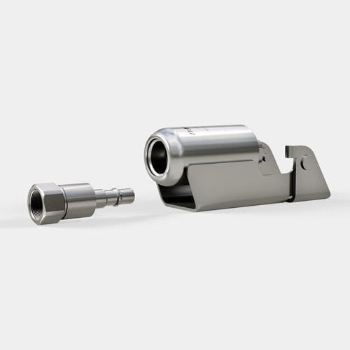Conexão rápida - BRW series - STÄUBLI Connectors - reta / para gás / em aço inoxidável