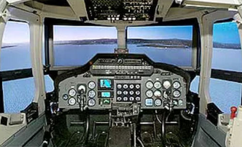 Simulador de helicóptero - Fidelity Flight Simulation, Inc. - para treinamento / com cockpit fechado