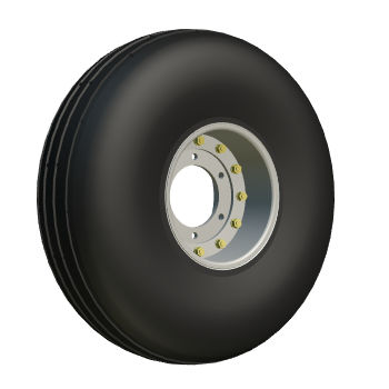Pneu para avião leve - Stomil-Poznan - para trem principal / 19,5" / 7,9"
