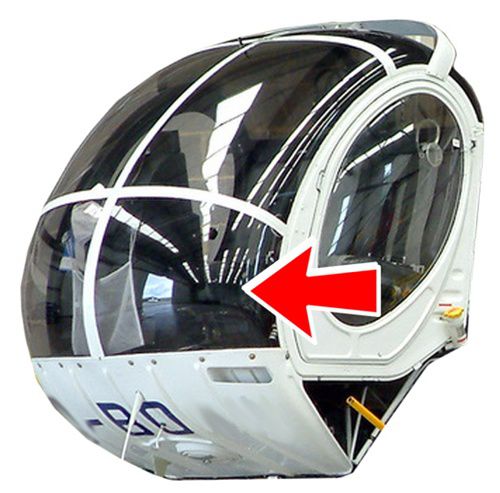 Para-brisas para helicóptero - HUGHES300_WS_LOWER - Cee Bailey's Aircraft Plastics - colorido