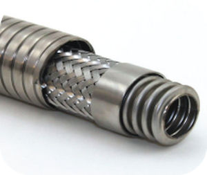 Mangueira para gás - FMH8 series  - Aerocom Specialty Fittings, Inc. - para combustível / em aço inoxidável / para construção civil
