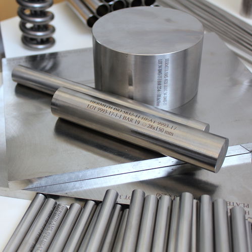 Titânio em barras - Hermith GmbH - Ti 6242 / Ti 6246 / grau 1