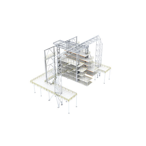 Andaime aeronáutico para a cauda da aeronave - 2-4-3 - Shanghai Ifly GSE Co.,Ltd. - para avião / para o nariz da aeronave / para as asas