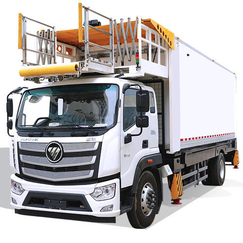 Caminhão pantográfico de catering para aeroporto - DHE-SP60EA - Hubei Donghan Airport Equipment Technology Co., Ltd. - com baú refrigerado