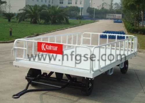 Carrinho de bagagem para aeroporto - Shanghai Hangfu Airdrome Equipment Co., Ltd. - de 4 rodas / aberto / em aço inoxidável