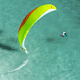 selete para parapente / monolugar / reversível / em posição sentada